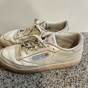 Reebok Women’s Off-White Leather Sneakers